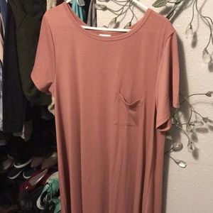 LuLaRoe 2X Plus Size Rose/Brown Carly